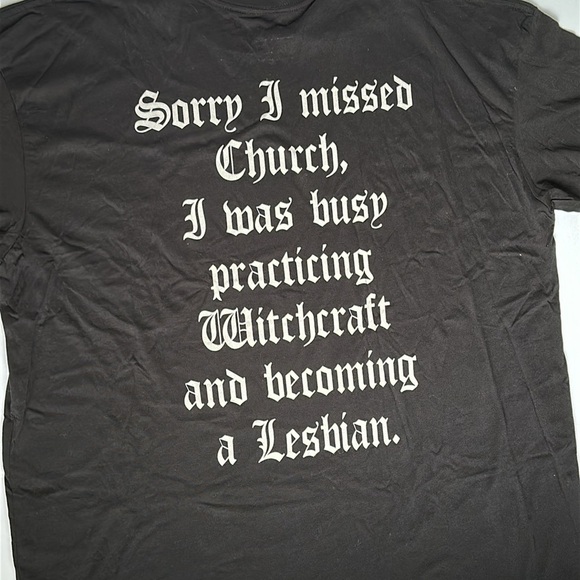 Black Craft Cult Priorities Graphic T Shirt Bad Nun I’m sorry I missed Church3XL - Picture 2 of 10